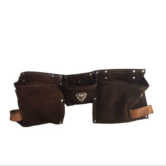 McQuire Nicholas MN 1932 Tool & Nail Belt Contractor Framing Leather - Picture 1 of 11